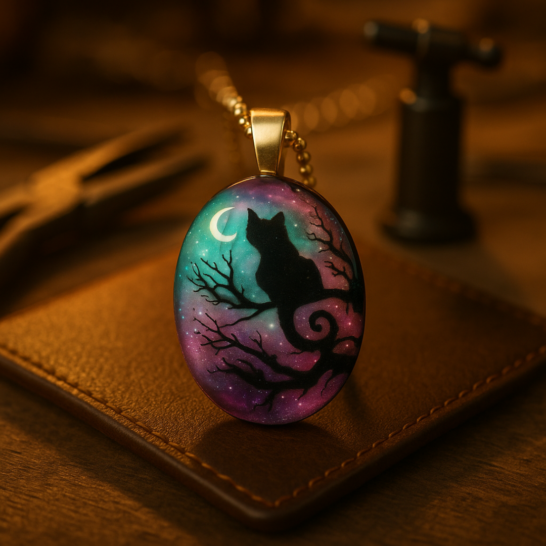 “Starry Night” Cat Necklace