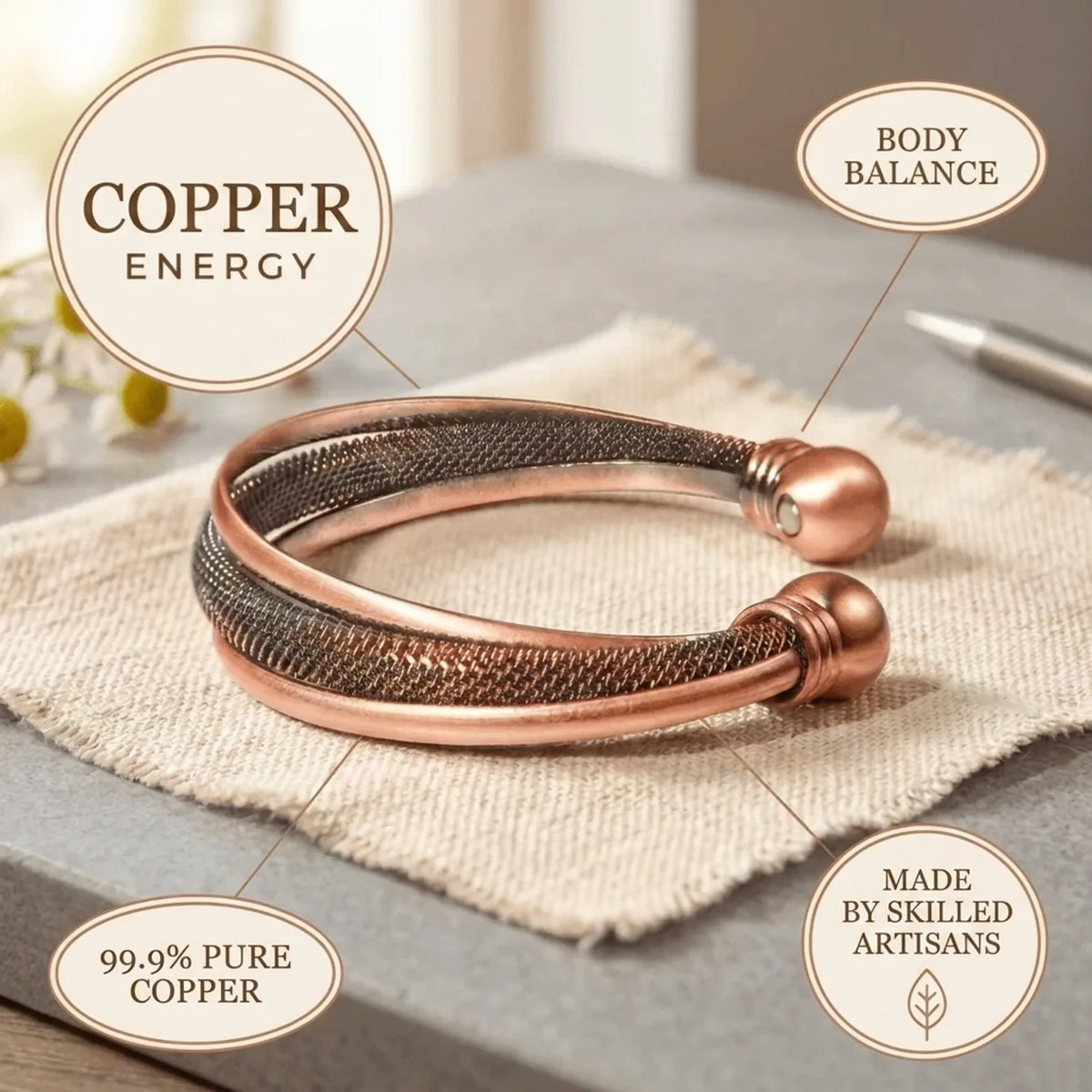 Alorin Lattice Copper Bracelet