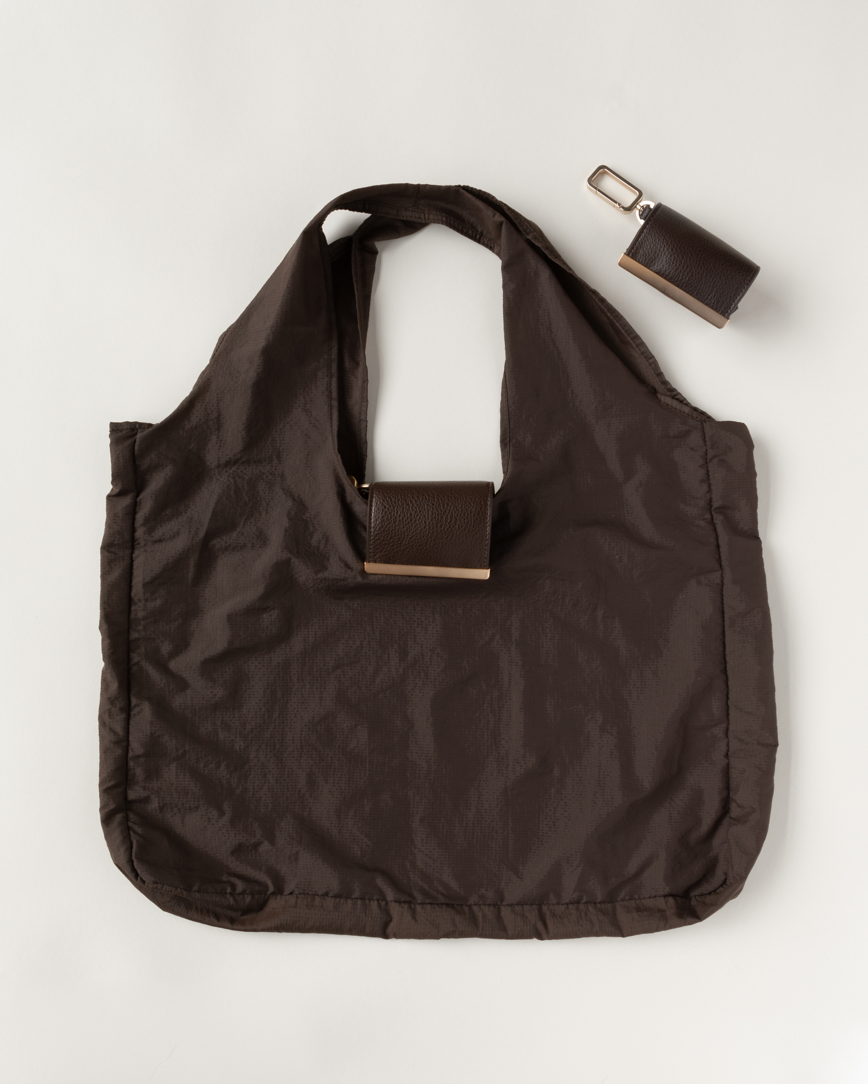 Aura - keychain tote - espresso