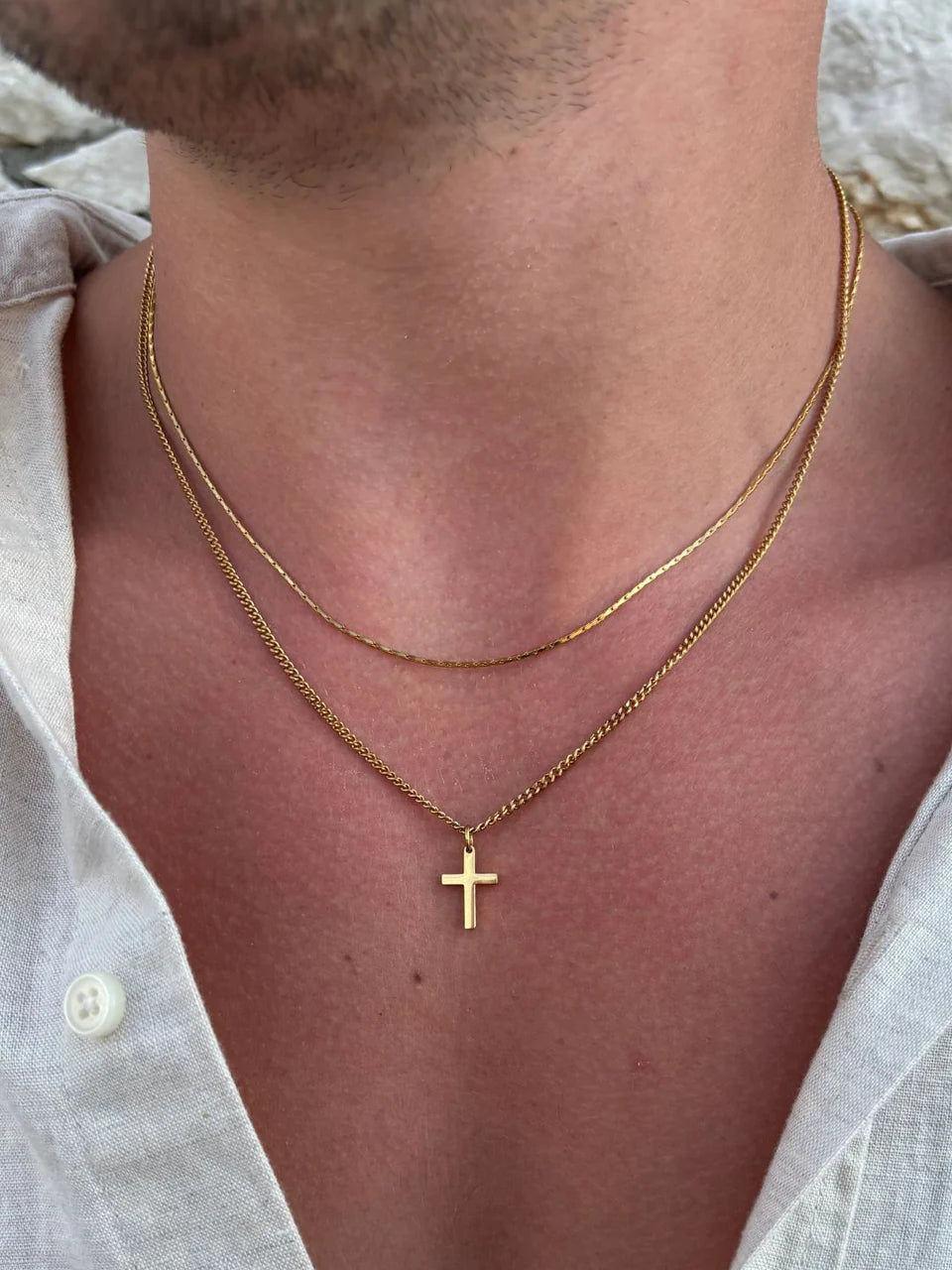 CROSS CHAIN | 18K Gold & Silver Colors