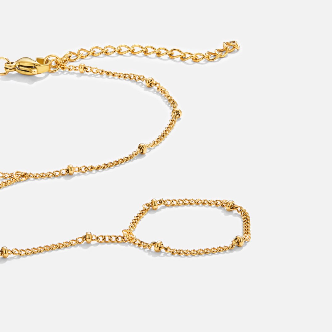 Chic Hand Chain Bracelet & Ring