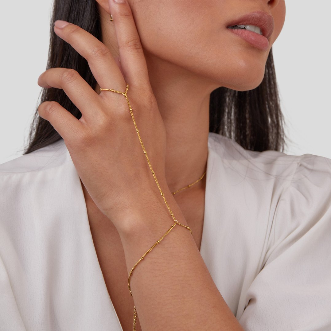 Chic Hand Chain Bracelet & Ring