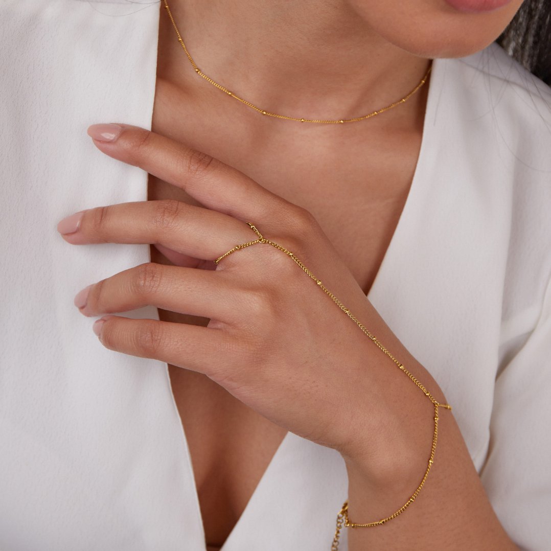 Chic Hand Chain Bracelet & Ring