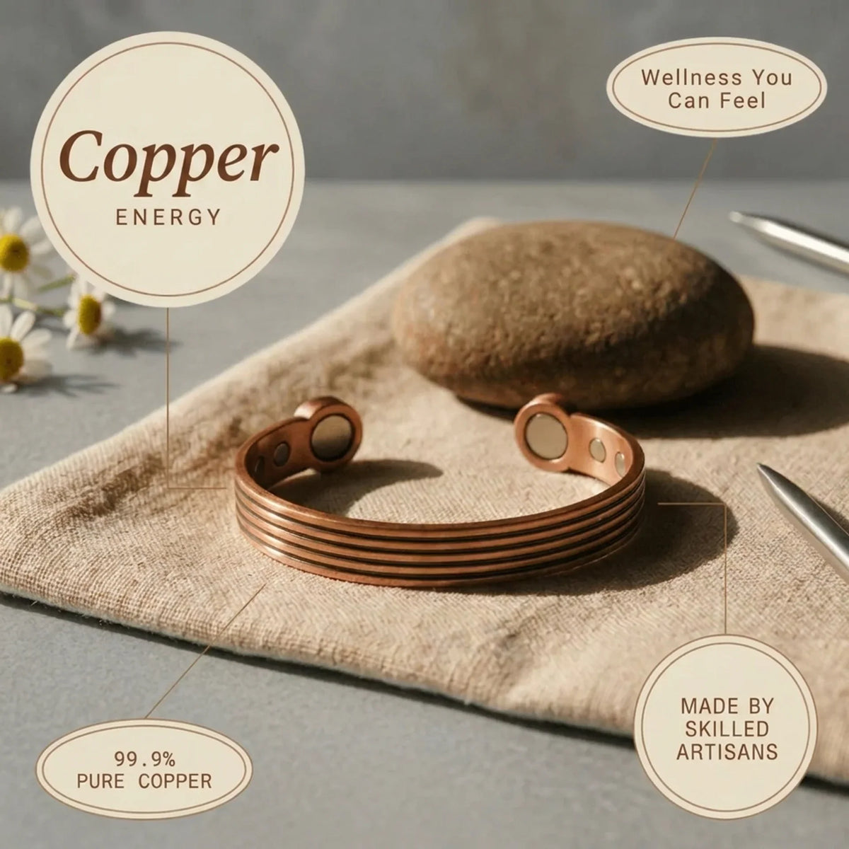 Alorin Stria Copper Bracelet