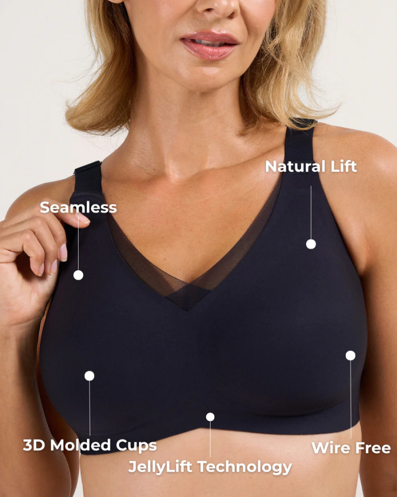 Alorin™ Wireless Support & Lift V-Neck Mesh Bra