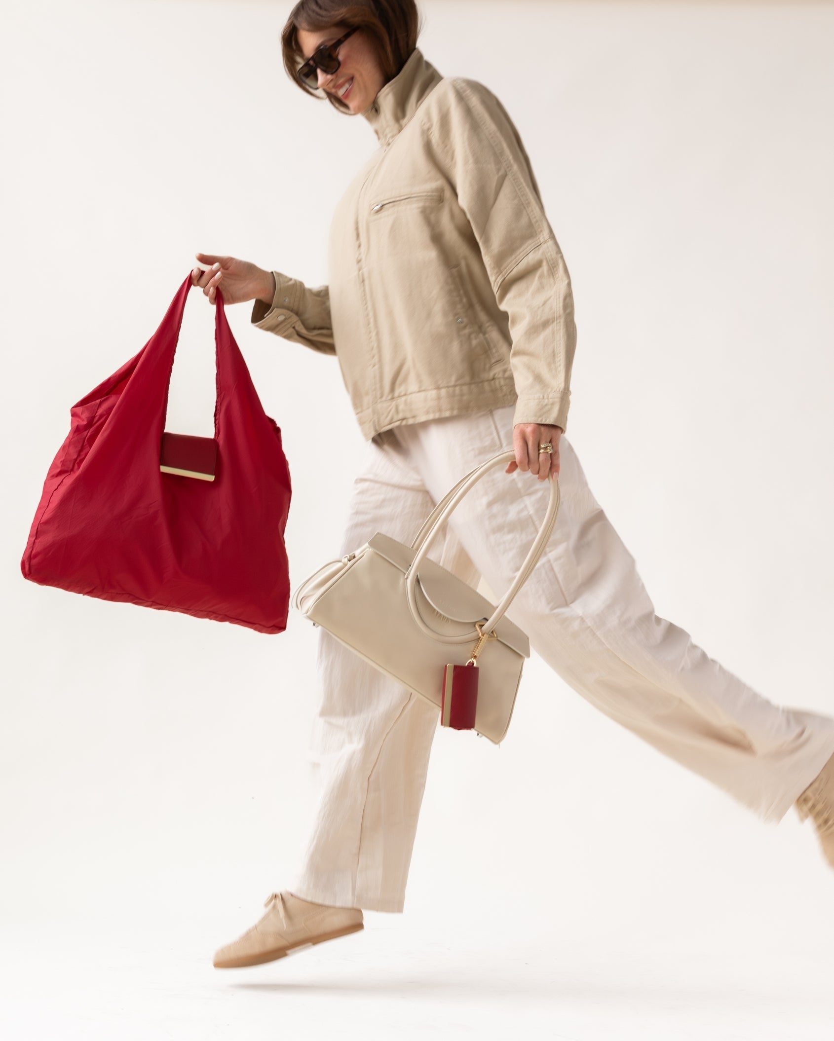 Aura - keychain tote - cherry