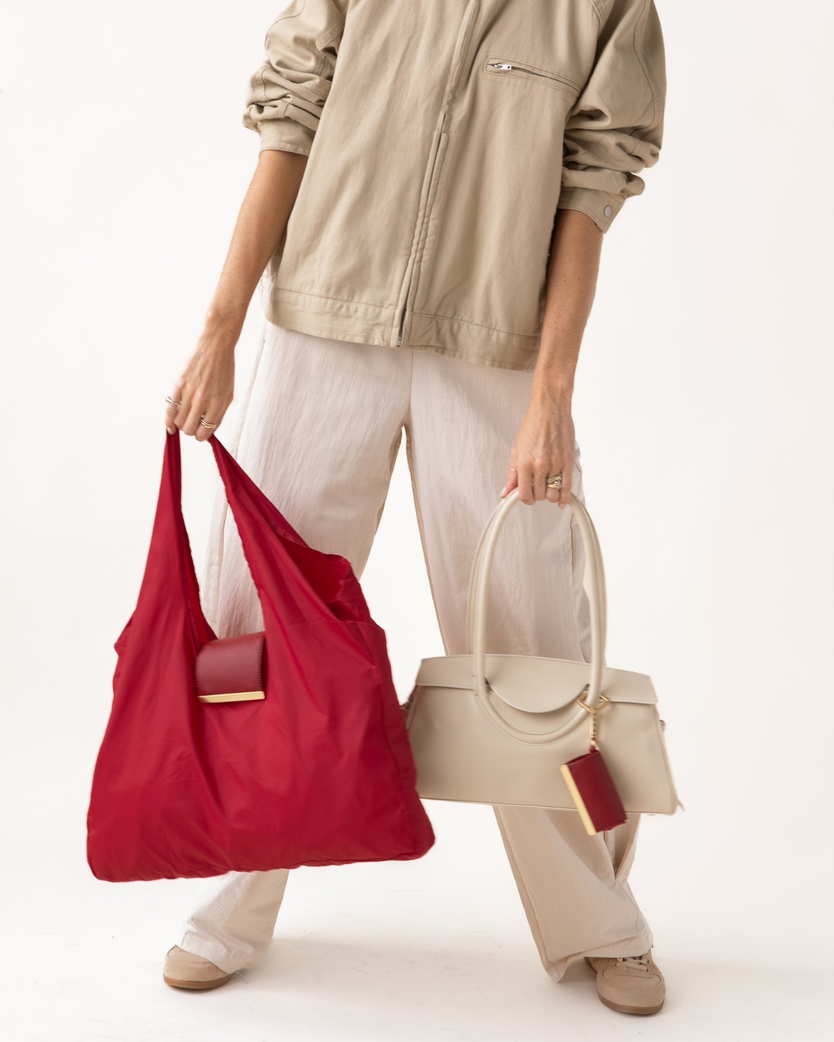 Aura - keychain tote - cherry