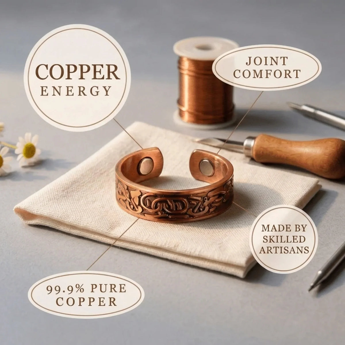 Alorin Glyph Copper Ring