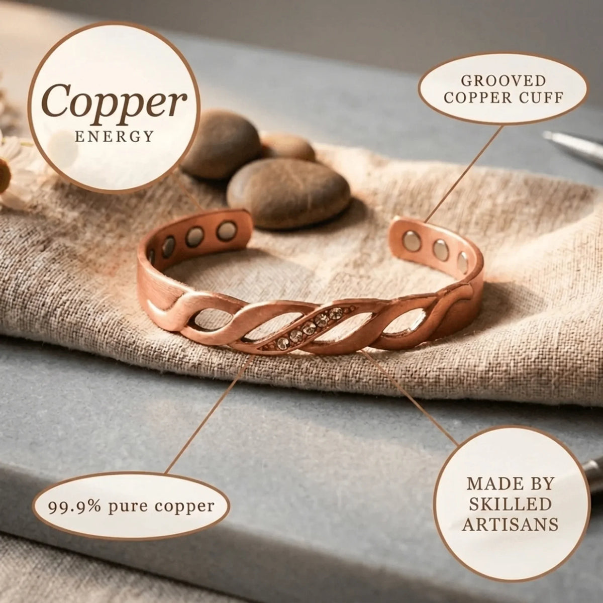 Alorin Glimmer Copper Bracelet