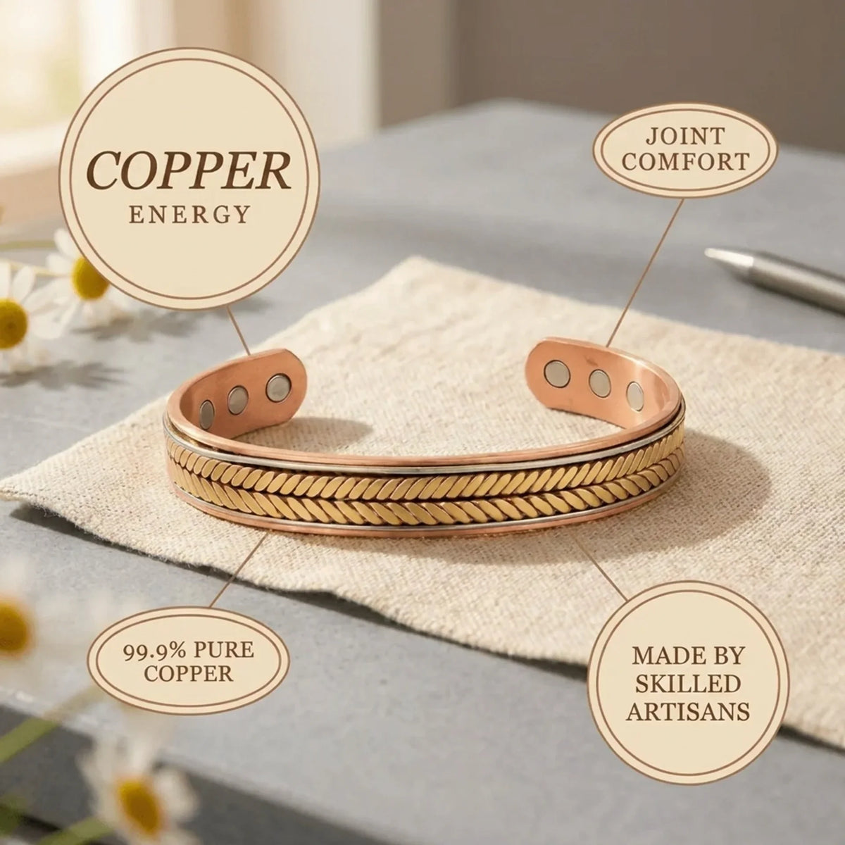Alorin Sheaf Copper Bracelet