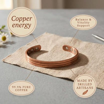 Alorin Furrow Copper Bracelet