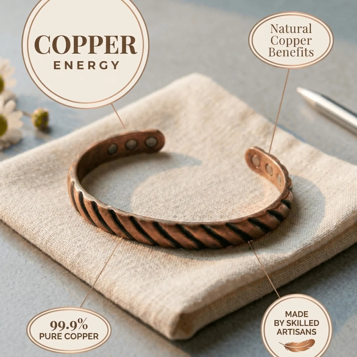 Alorin Flute Copper Bracelet