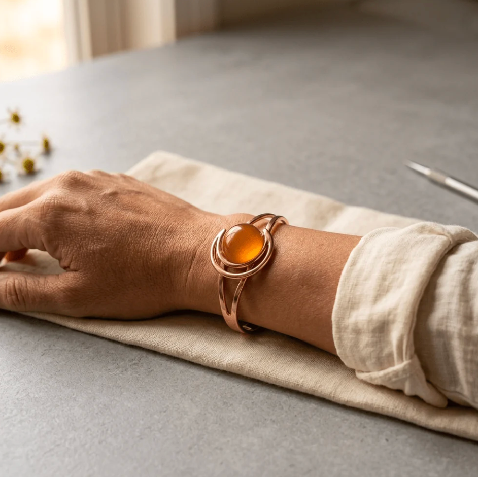 Alorin Solara Orange Copper Bracelet