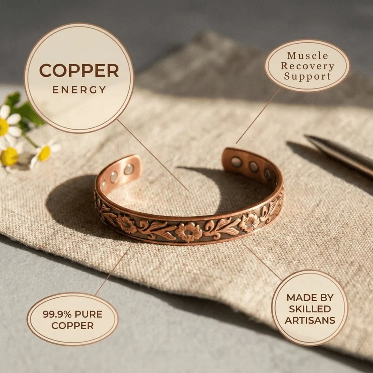 Alorin Sprig Copper Bracelet