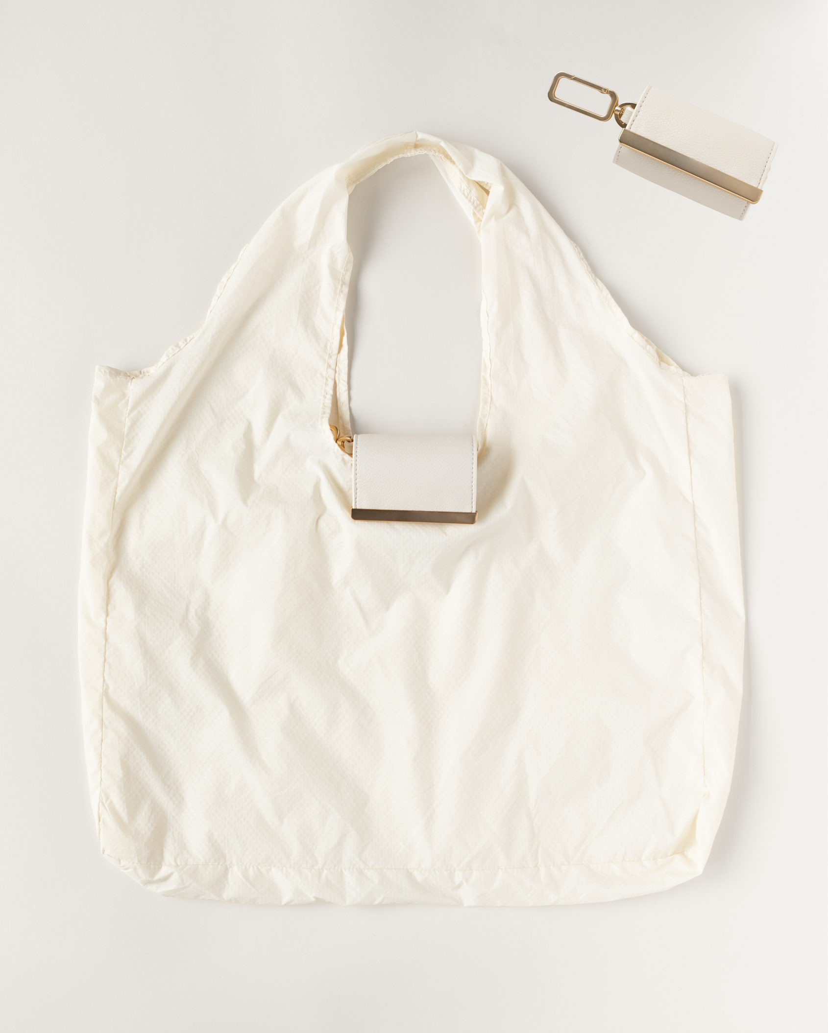 Aura - keychain tote - cream