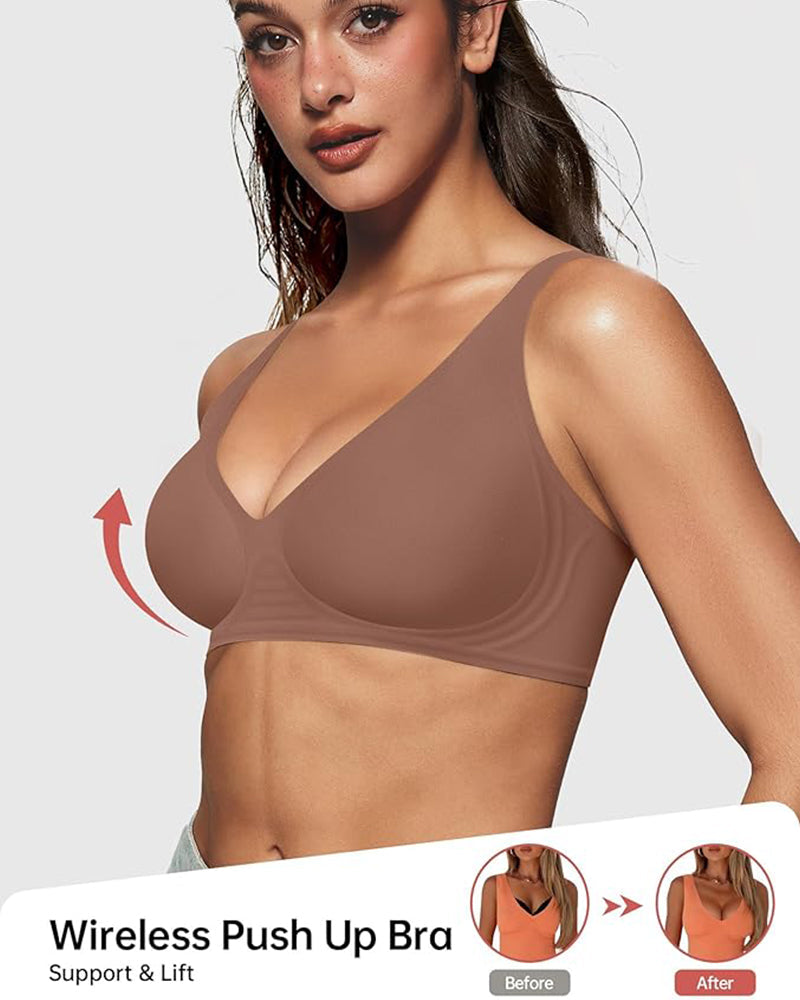 Alorin™ Seamless Deep V Push-Up Wireless Bra