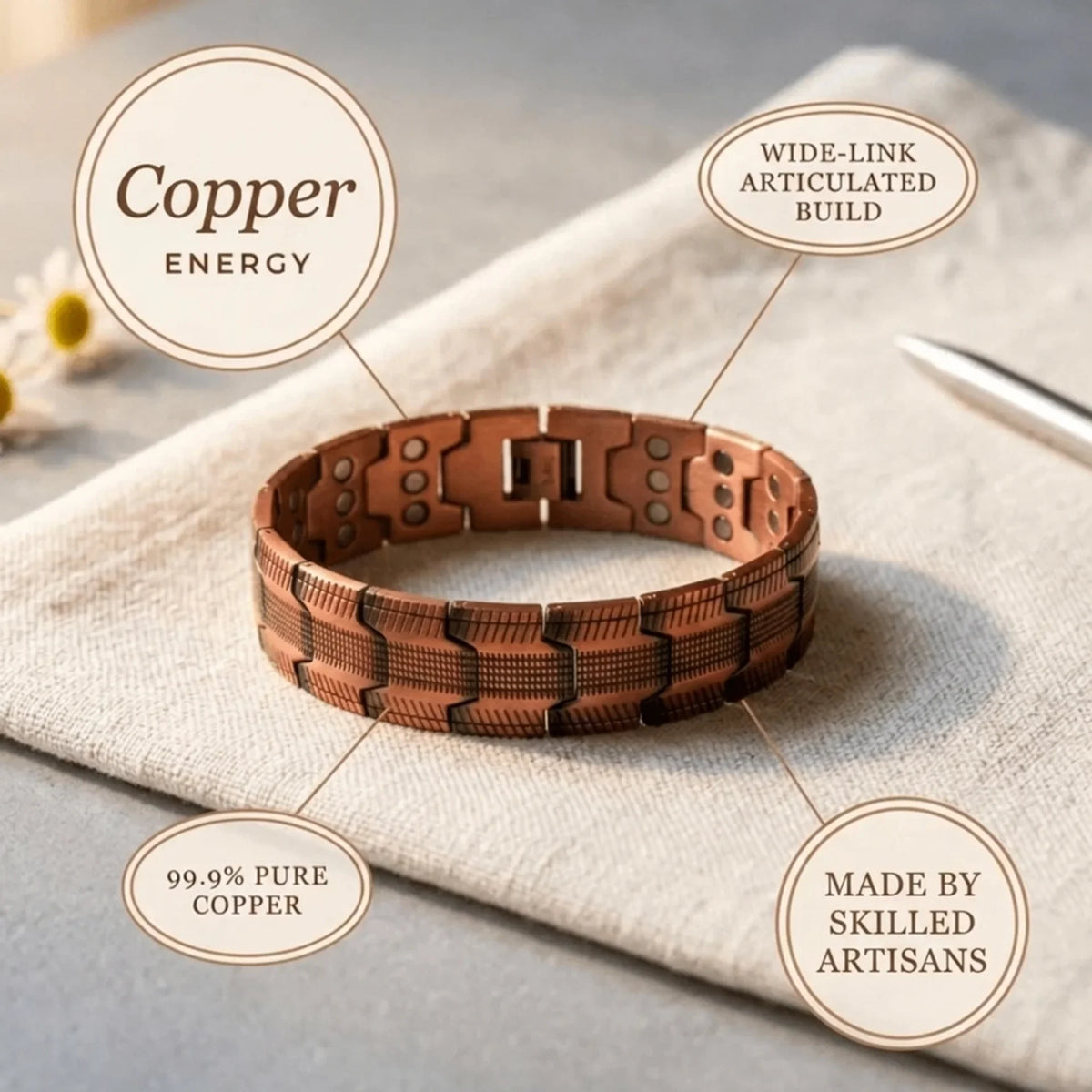 Alorin Arrowhead Copper Men's Bracelet