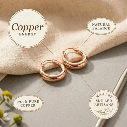 Alorin Aurora Copper Hoop Earrings