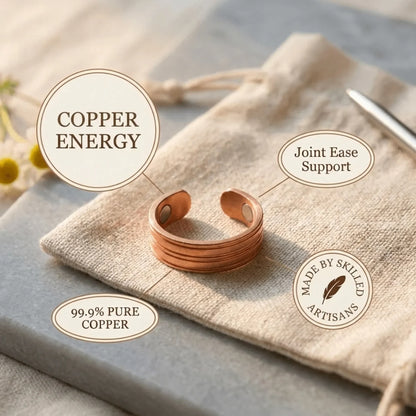 Alorin Furrow Copper Ring
