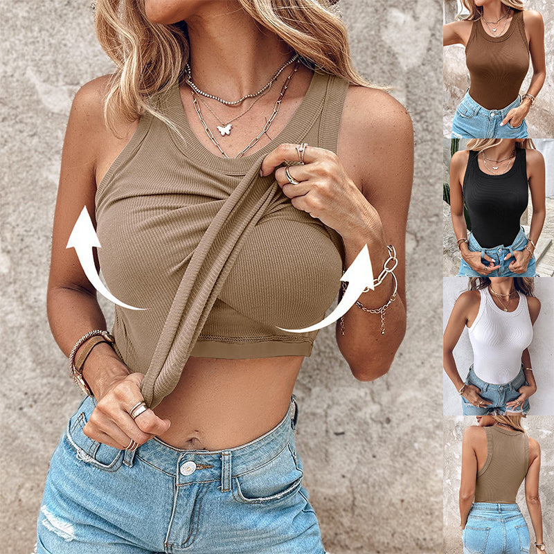 Alorin™ Built-In Bra Vest Top