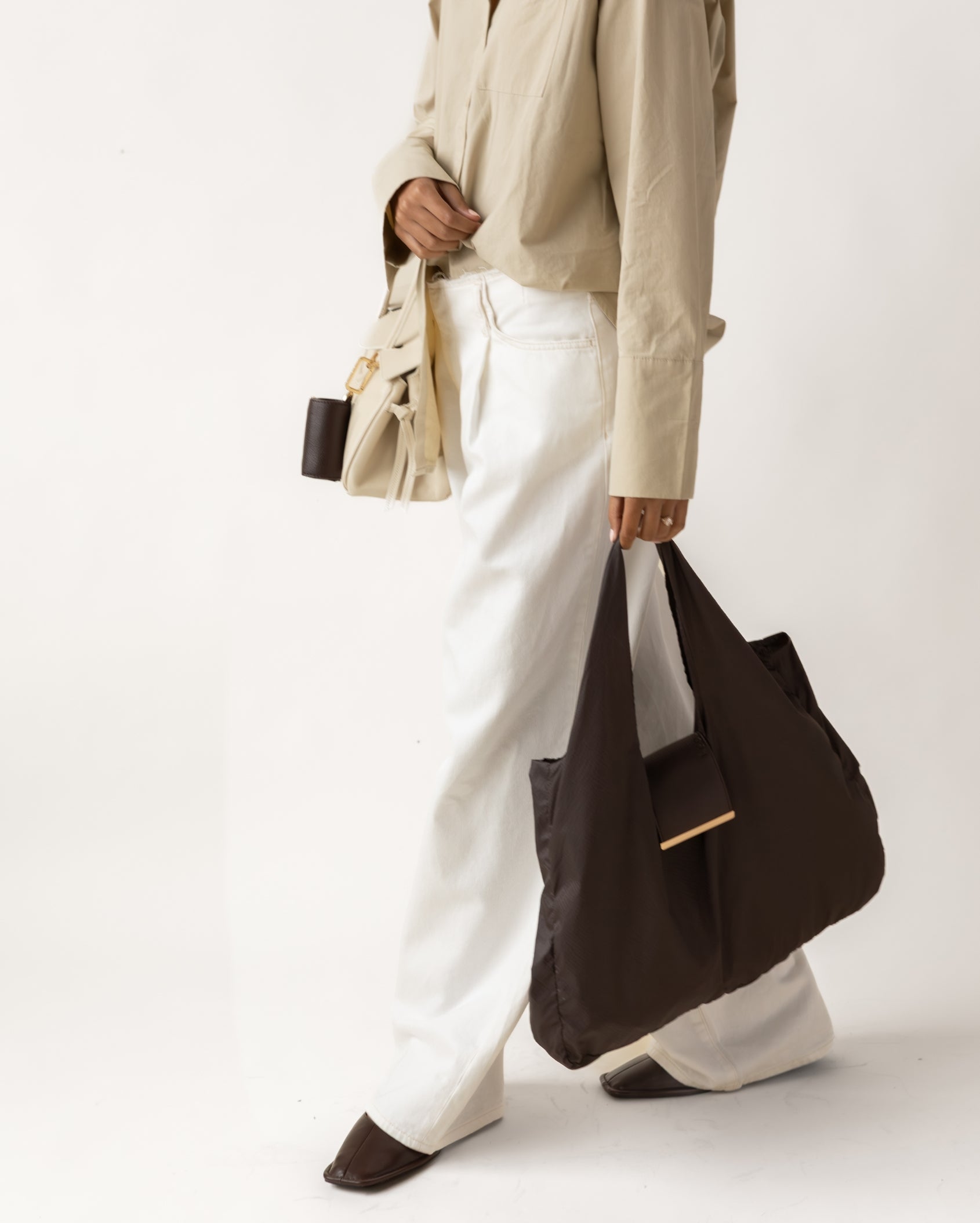 Aura - keychain tote - espresso