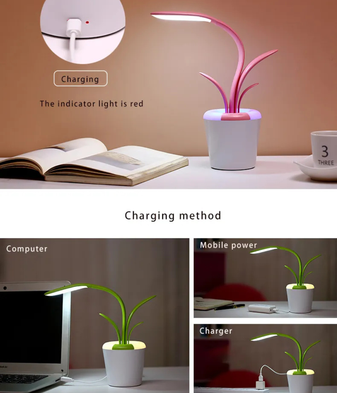 GlowLeaf™ Touch Lamp