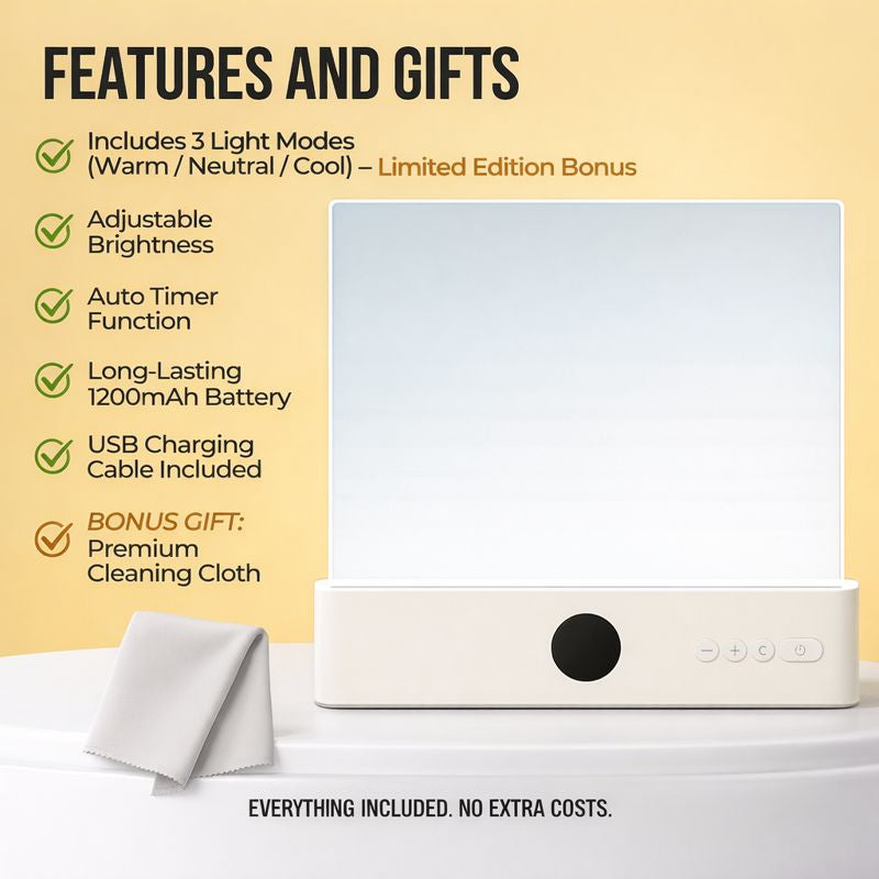 Night Reading Lamp with Soft, Eye-Comfort Light