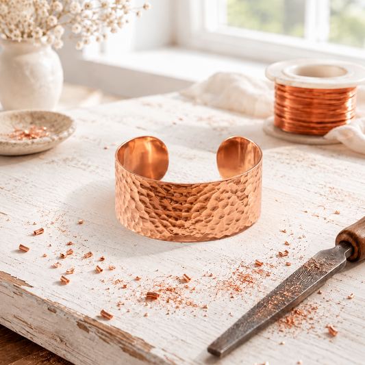 Alorin Hammered Copper Bracelet