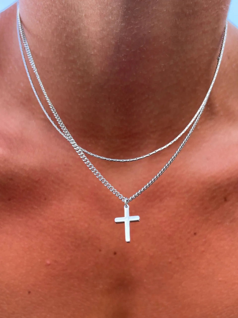 CROSS CHAIN | 18K Gold & Silver Colors