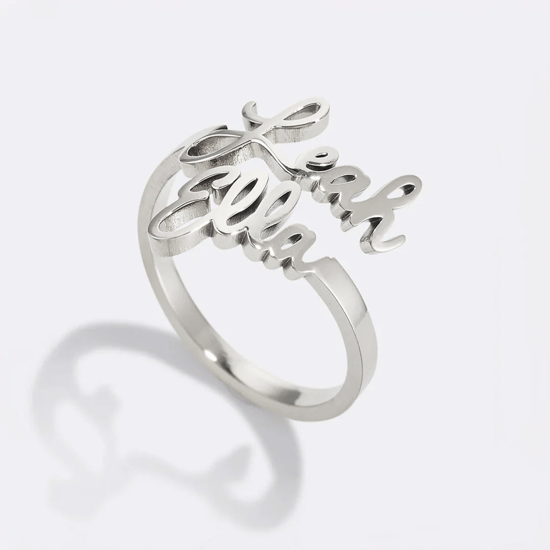 Double Name Ring