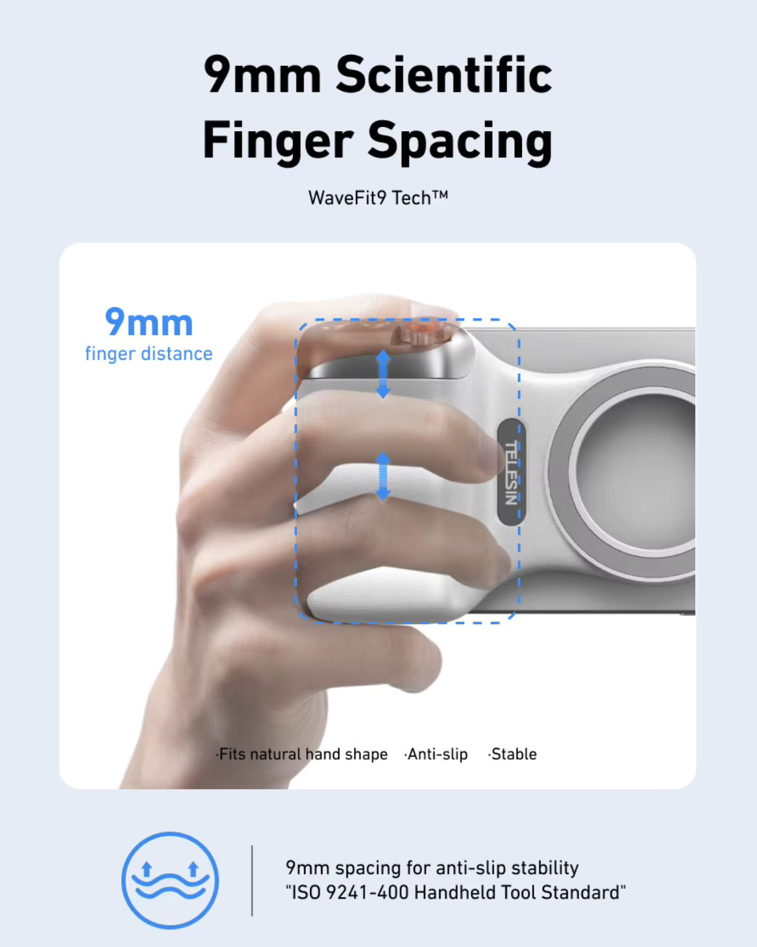 GripShot Pro – Magnetic Phone Camera Grip with Shutter & Magnetic Selfie Light 2.0 & Tripod