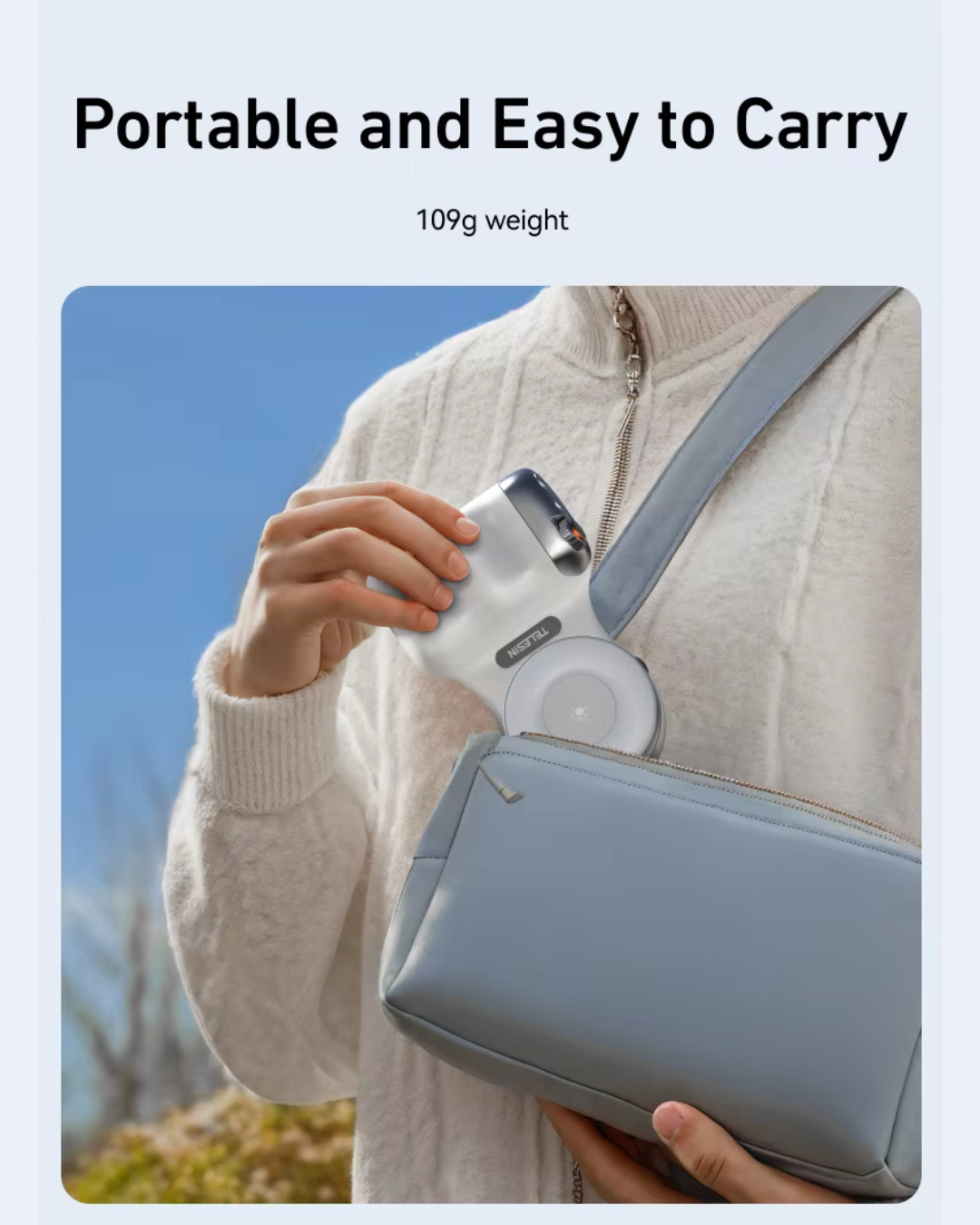 GripShot Pro – Magnetic Phone Camera Grip with Shutter & Magnetic Selfie Light 2.0 & Tripod