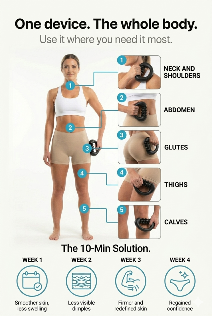 ALORIN™ SculptRoll Anti Rolling Cellulite Massager - Reduce Puffiness & Enhance Natural Contours