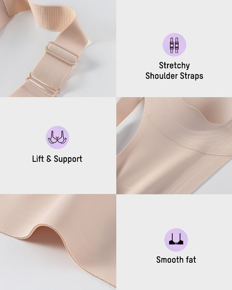 Alorin™ CloudLift bra Invisible Wide-Band Wireless Support Bra