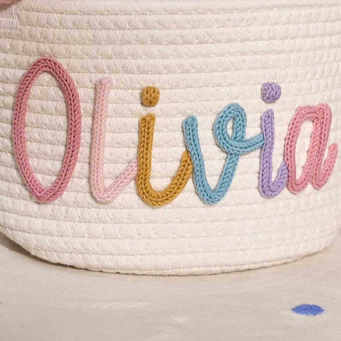 Alorin™ Multicolor Personalized Knitted Basket