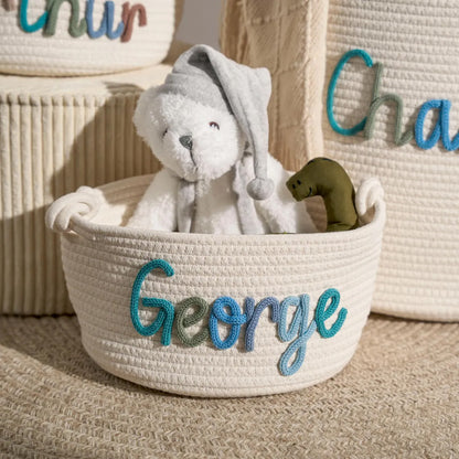 Alorin™ Multicolor Personalized Knitted Basket