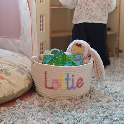 Alorin™ Multicolor Personalized Knitted Basket