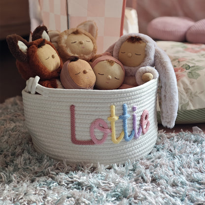 Alorin™ Multicolor Personalized Knitted Basket