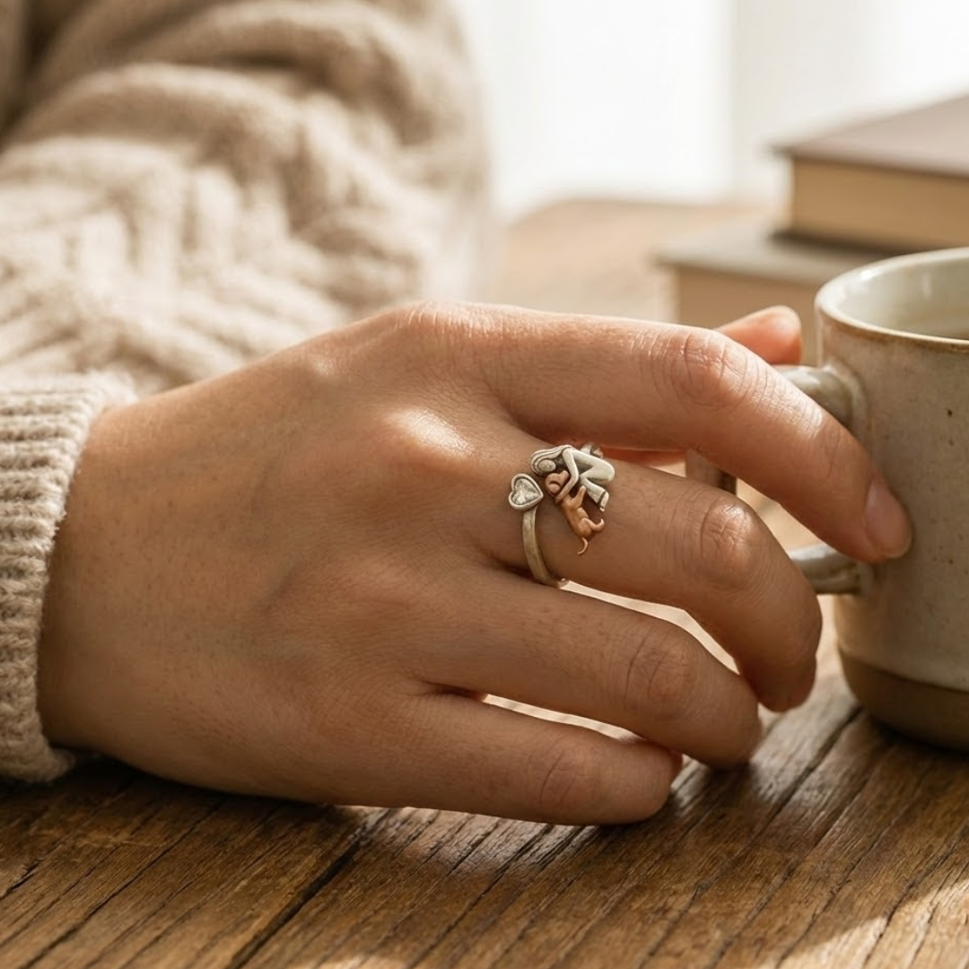 Adjustable Ring – “Always in My Heart” (Original) 🐶✨