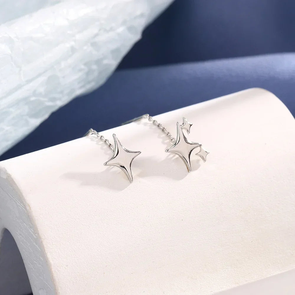Starlume™ | Refined Star Chain Earrings