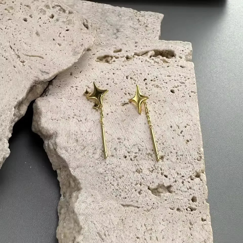 Starlume™ | Refined Star Chain Earrings