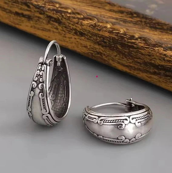 Mandala™ | Vintage Silver Earrings