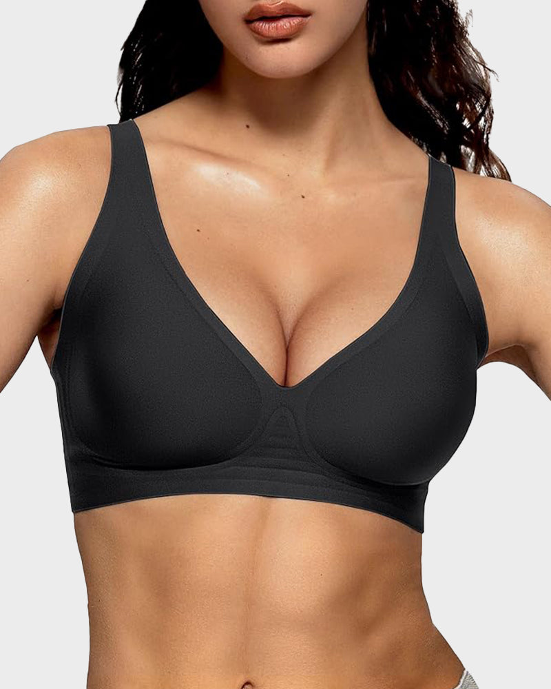 Alorin™ Seamless Deep V Push-Up Wireless Bra