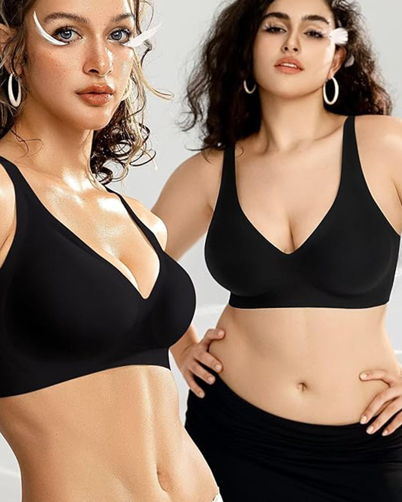 Alorin™ Seamless Deep V Push-Up Wireless Bra