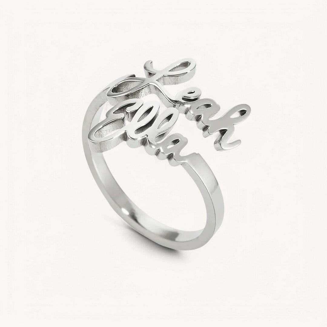 Double Name Ring