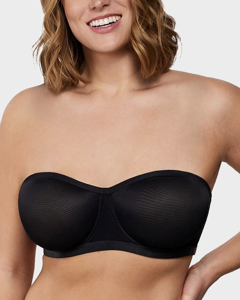 Alorin™ Strapless Mesh Underwire Balconette Bra