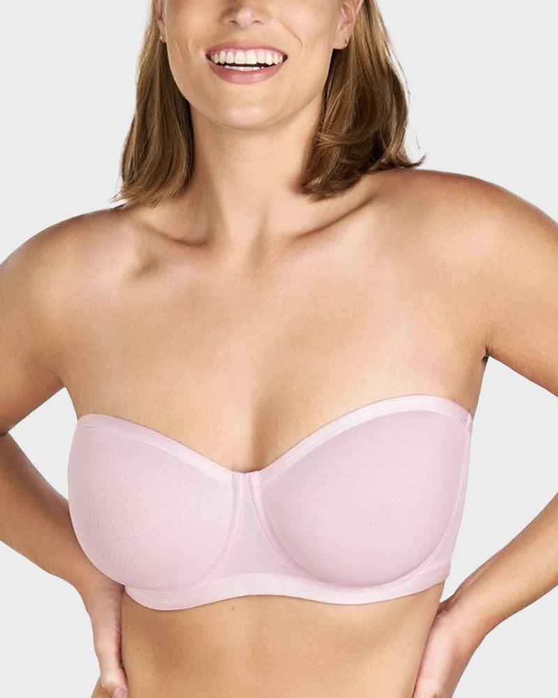 Alorin™ Strapless Mesh Underwire Balconette Bra