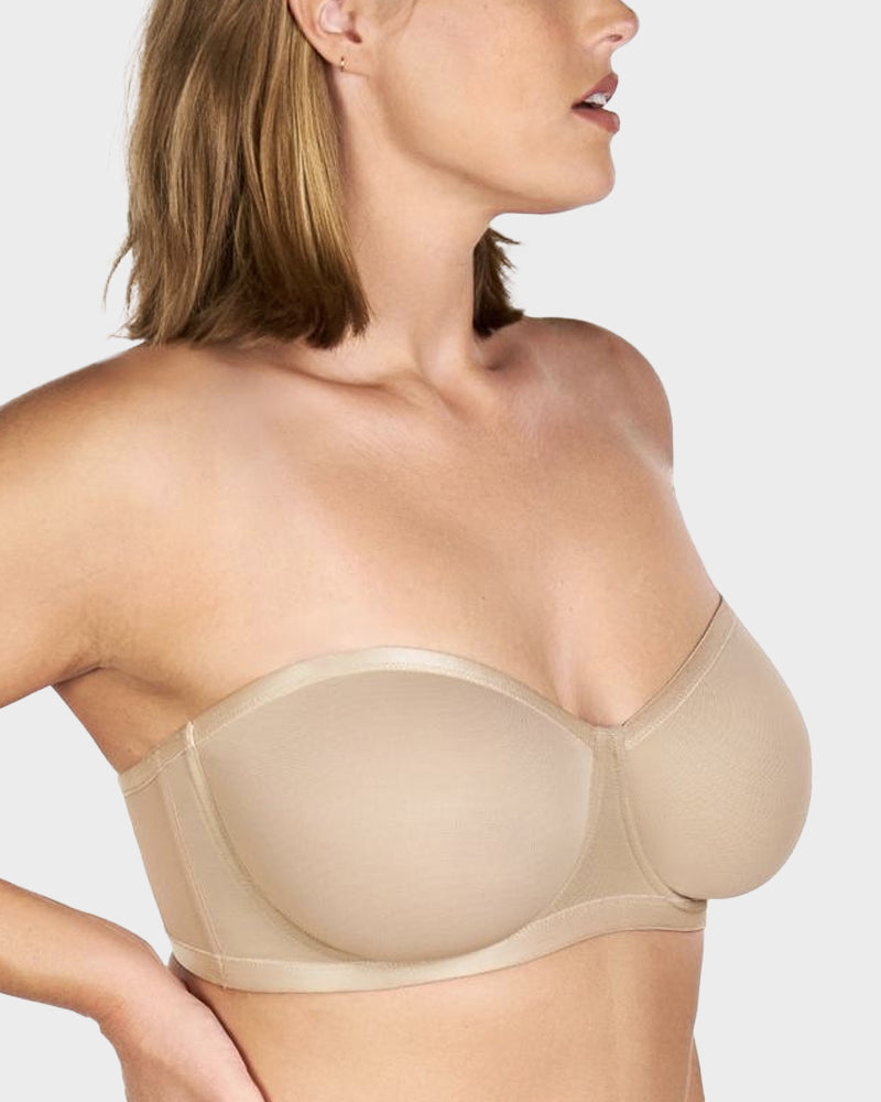 Alorin™ Strapless Mesh Underwire Balconette Bra