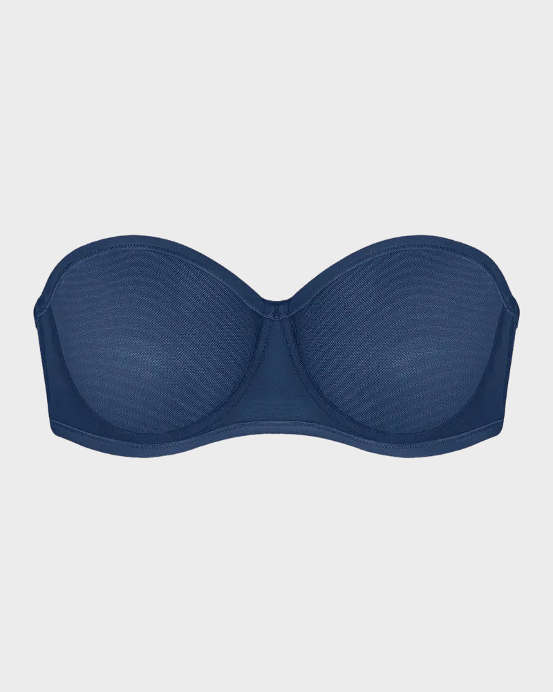 Alorin™ Strapless Mesh Underwire Balconette Bra