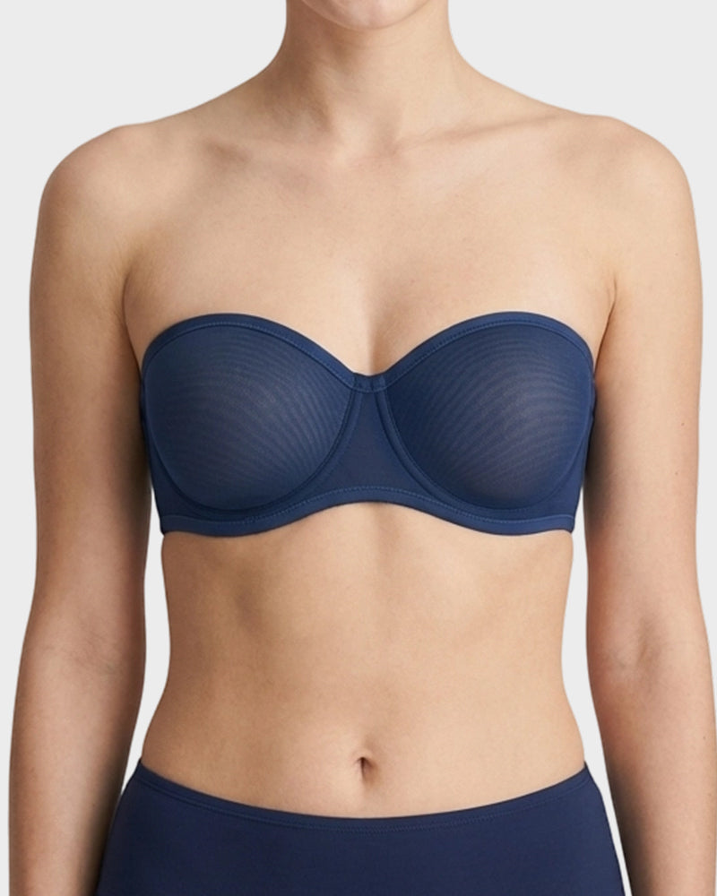 Alorin™ Strapless Mesh Underwire Balconette Bra